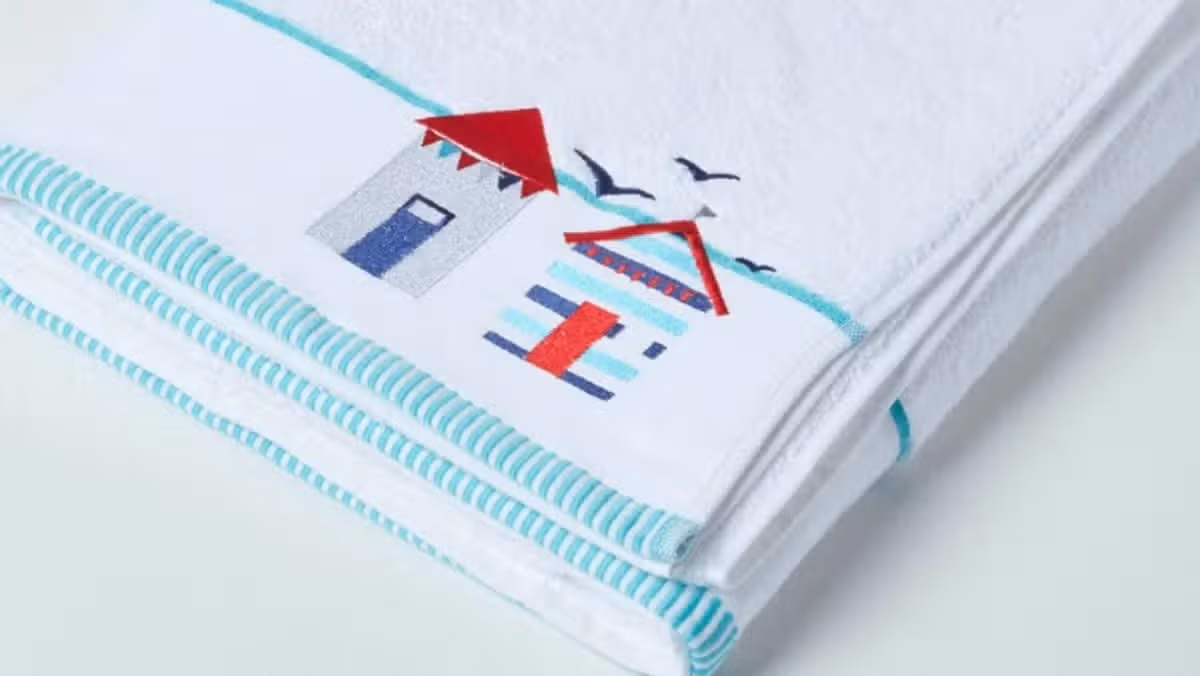 ‘Soft on your skin’ embroidered towels ‘so ultra luxurious and absorbent’ from £14