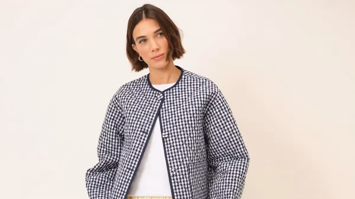 ‘Gorgeous’ £145 autumn jacket now £38 in 85% off sale has two designs in one