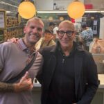 Stanley Tucci tries Welsh cakes in Cardiff for new Disney + show
