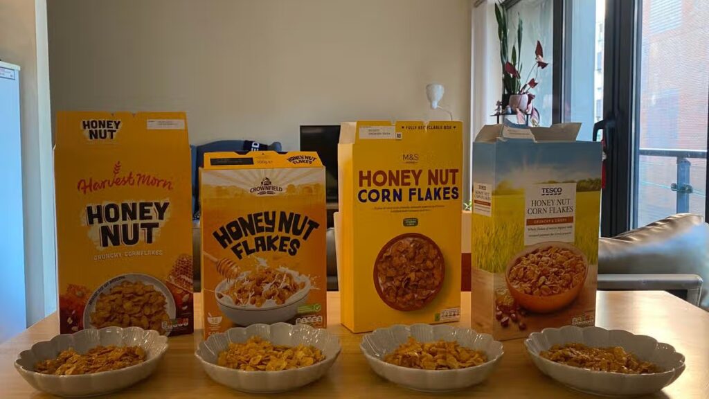 I tried honey nut crunchy cereal from Aldi, Lidl, Tesco and M&S – one was a clear loser