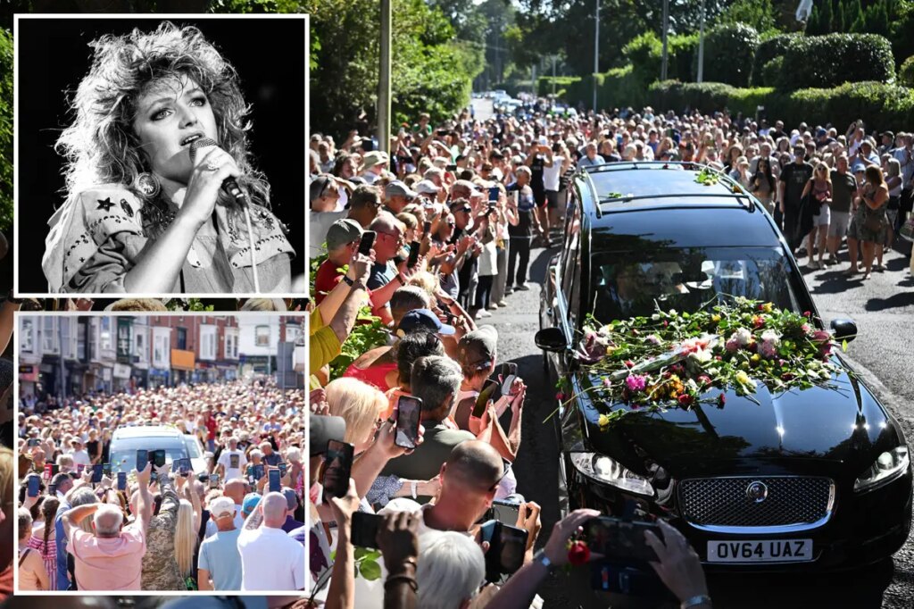 Bonnie Tyler’s fans gather for funeral procession in Wales