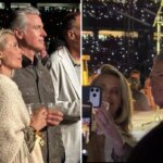 Gavin Newsom and wife Jennifer take a night off as they’re caught partying at Noah Kahan concert