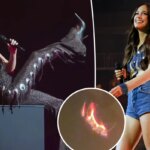 Kacey Musgraves’ stage bursts into flames at Boston concert