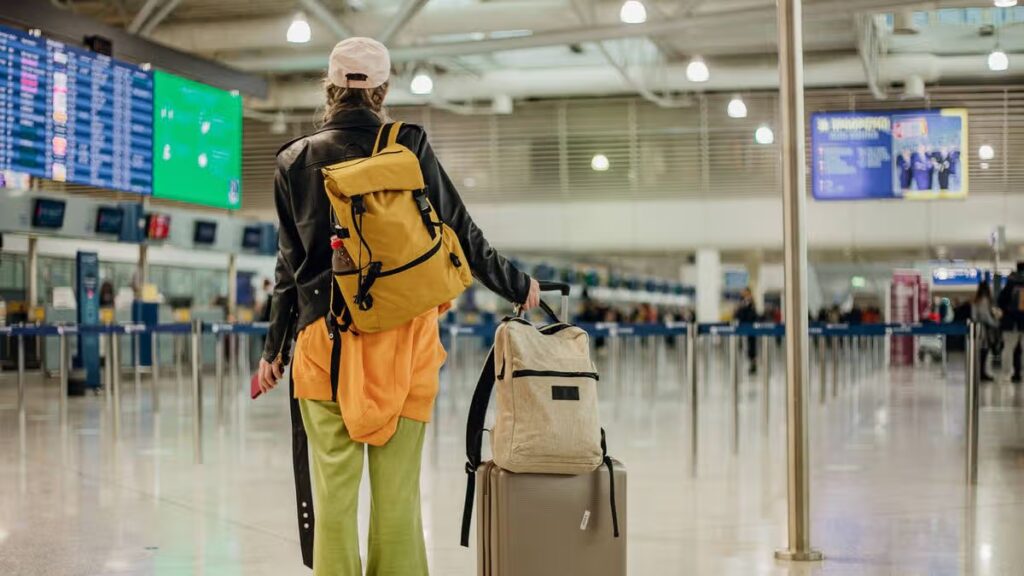 Easily spot suitcases at baggage claim using simple tape trick