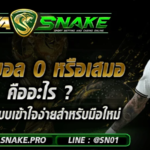 ราคาบอล 0 หรือเสมอ คืออะไร ? อธิบายแบบเข้าใจง่ายสำหรับมือใหม่