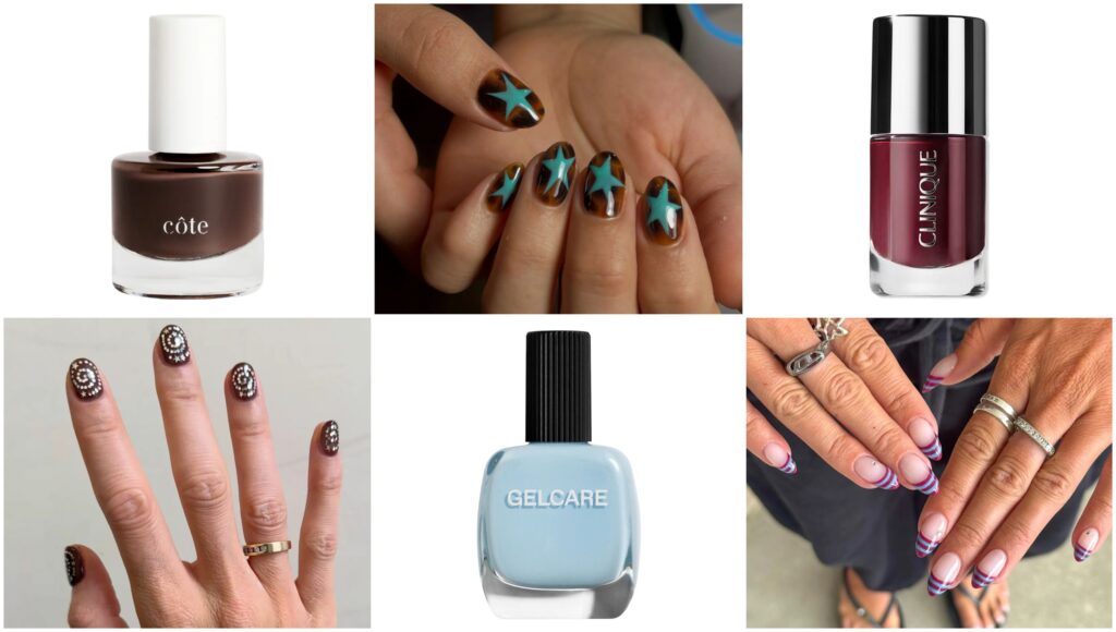 Brown Nails with Silver Designs Top the Week’s Best Manicures