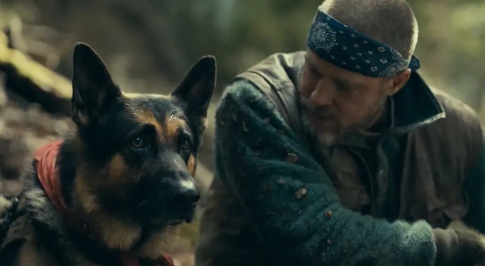Brad Pitt and his combat dog fight for survival in latest Heart of the Beast trailer