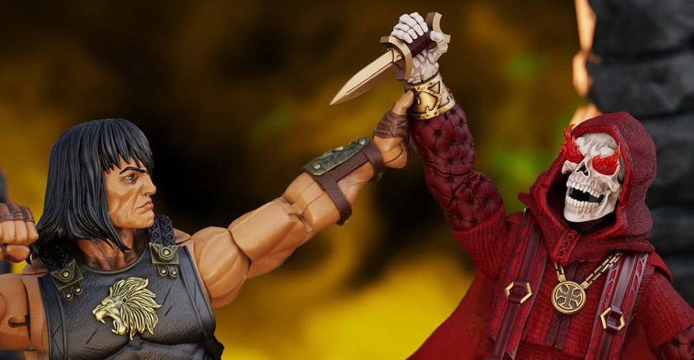 King Conan: Ruler of Aquilonia and Thulsa Doom: Undead Sorcerer Epic H.A.C.K.S. figures unveiled by Boss Fight Studio