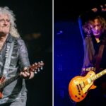 “I was like, ‘Oh my god, I’ve never done this before. If I move, he will fall over”: Dan Hawkins on the time he jammed “back to back” with Brian May onstage