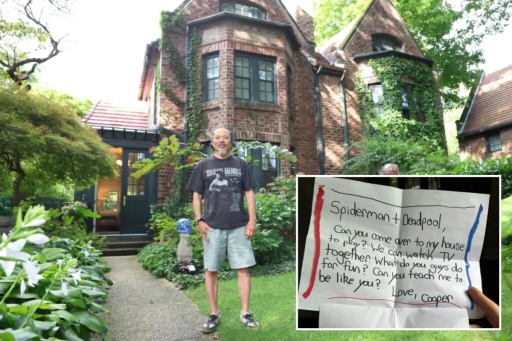NYC homeowner who shares an address with Spider-Man reveals web of letters he gets from kids