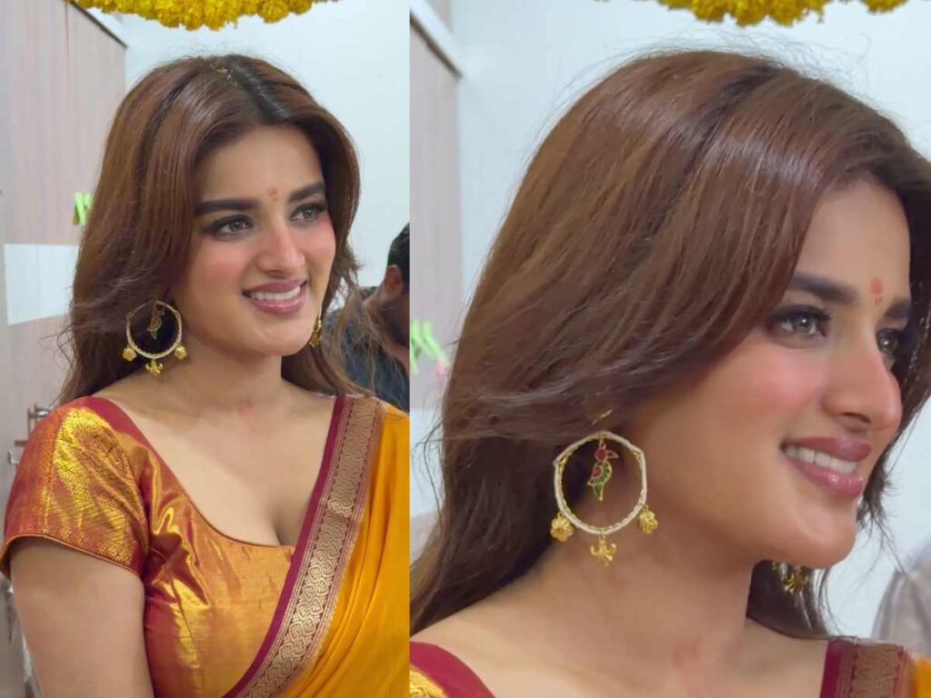 Video: Nidhhi Agerwal celebrates 33rd birthday at new film launch – Telugu Cinema