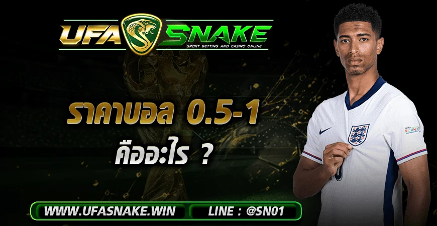 ราคาบอล 0.5-1 คืออะไร? อธิบายครึ่งควบลูก พร้อมตัวอย่างผลได้เสีย