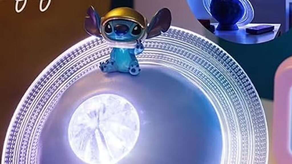 Lilo & Stitch galaxy night light is so relaxing and perfect for back-to-school routine