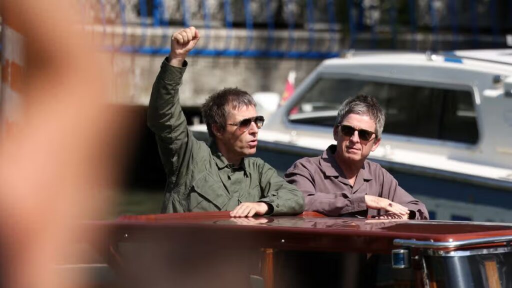 Oasis film premiere LIVE as Gallagher brothers in Venice for star-studded first screening