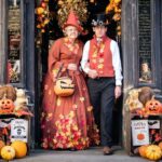 The cosy autumnal village with cobbled streets, dark history and Halloween draw
