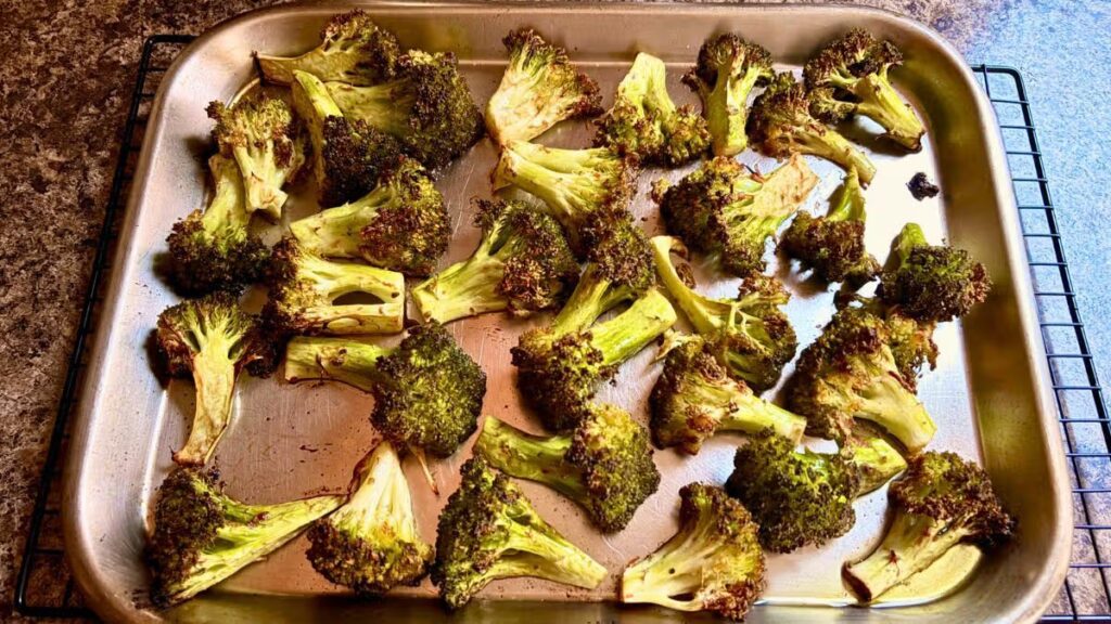 I make broccoli tastier by covering it in 1 simple ingredient before cooking in the oven