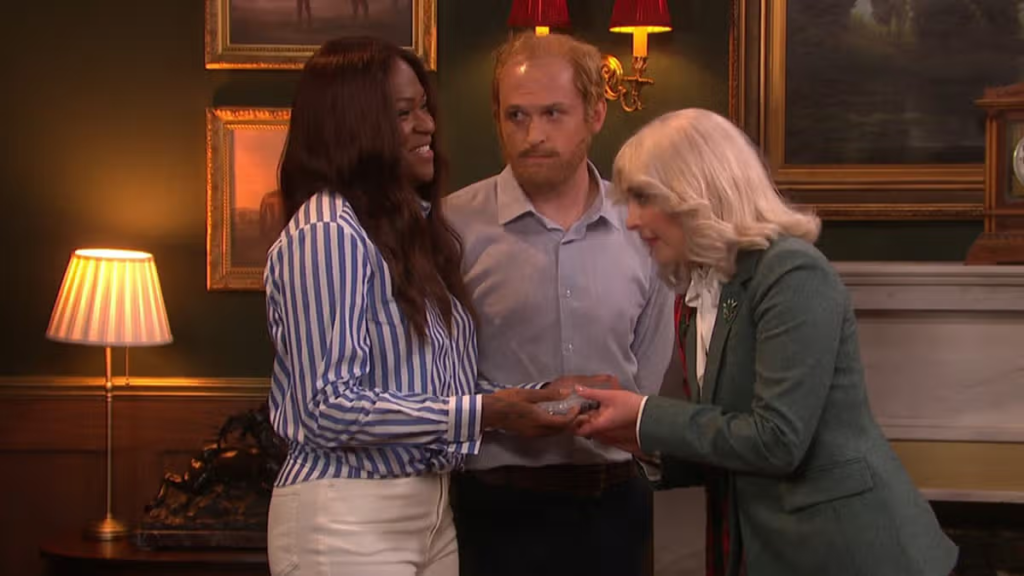 SNL UK viewers hail ‘genius’ Harry and Meghan skit moments into show