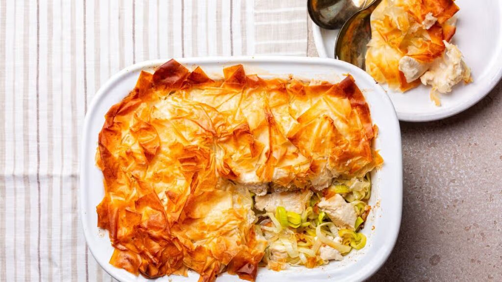 Mary Berry’s comforting chicken and bacon pie is perfect for the entire family