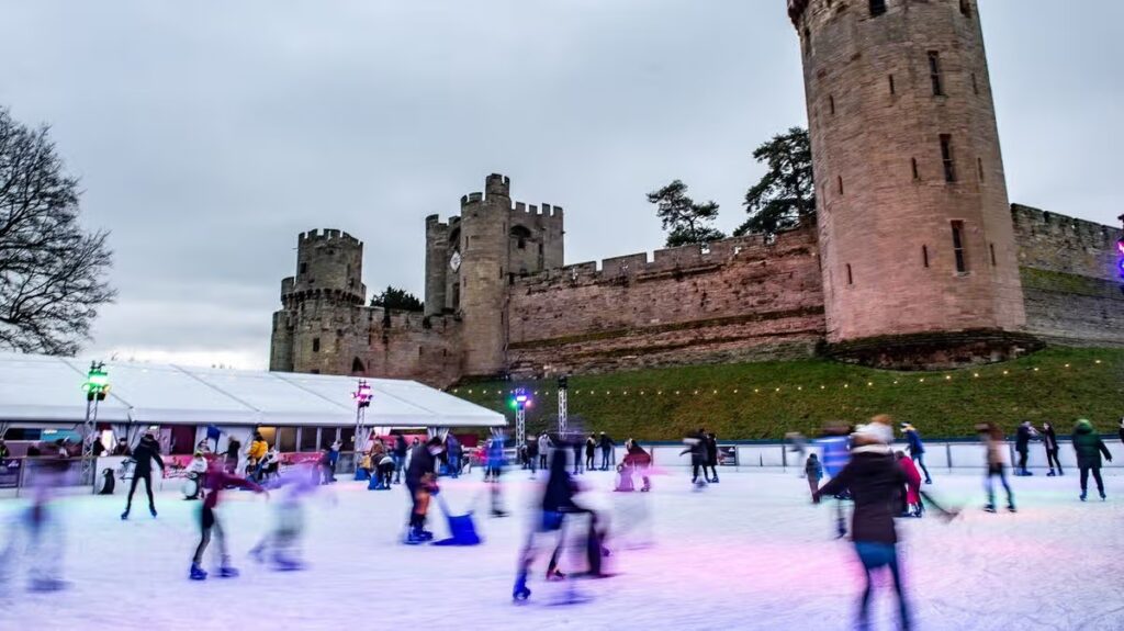 The Christmas ‘winter wonderland’ setting with Santa sleepovers, light trails and an ice rink
