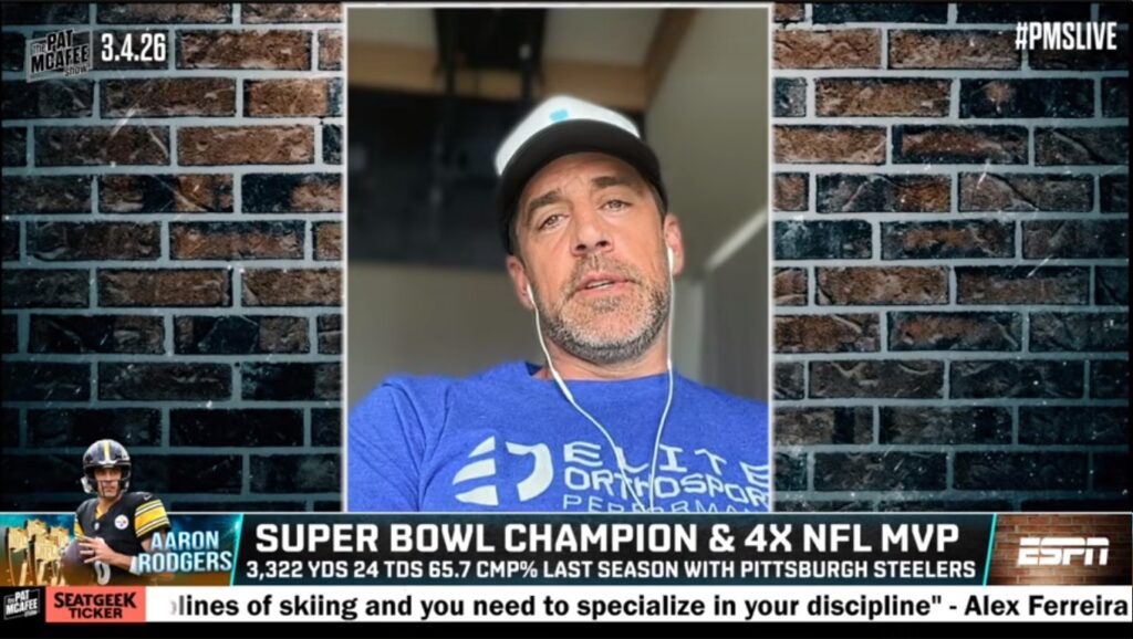 Aaron Rodgers can’t wait to support his never-seen wife during her eventual pregnancy