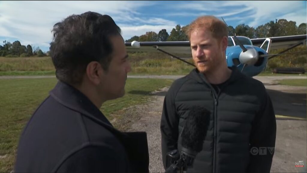 Prince Harry completed a tandem skydive on behalf of a 102-year-old veteran