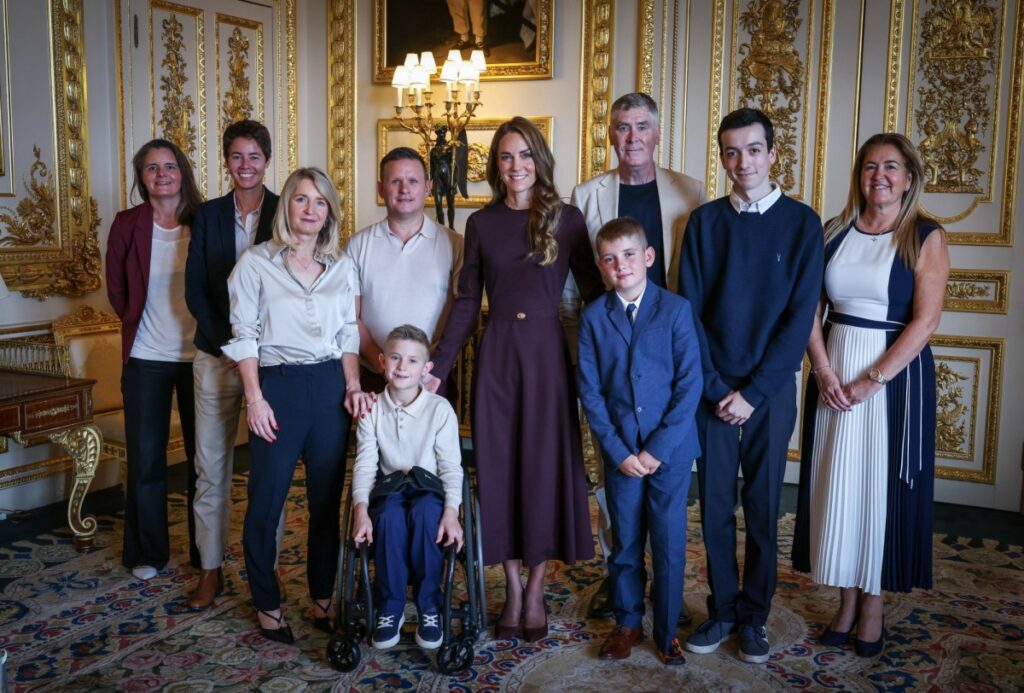 Princess Kate hosted a Windsor Castle tea party for ‘Three Peaks Challenge’ people