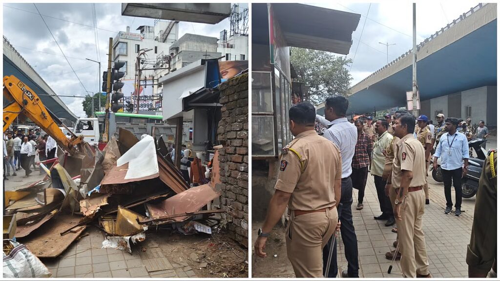 Pune: 18 Illegal Kiosks Removed At Pimpri-Chinchwad’s Bhosari Over Public Drinking Complaints