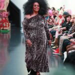 Alison Hammond, 51, makes her London Fashion Week catwalk debut as she walks in Vin + Omi show with Prue Leith, 86, and Jo Wood, 71