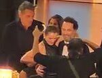 Keri Russell seen chiding partner Matthew Rhys in awkward behind-the-scenes footage after he snubbed her in Emmys speech TWICE