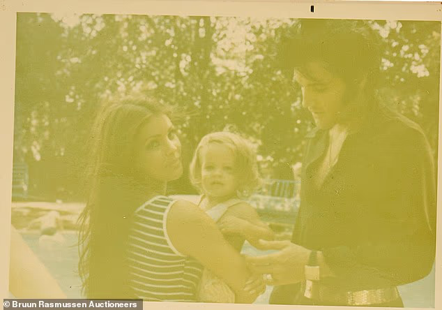 Private photos of Elvis and Priscilla Presley are unveiled ahead of auction… including intimate snaps from couple’s 1967 Las Vegas wedding