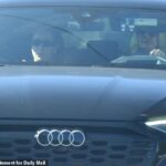 Kaia Gerber supported by Palm Royale co-star Laura Dern as actress delivers flowers and groceries to model’s home after Presley’s death at 27