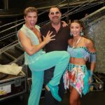 Dani Dyer is supported by her dad Danny at the first Strictly live show as he poses in hilarious snap with her pro partner Nikita Kuzmin