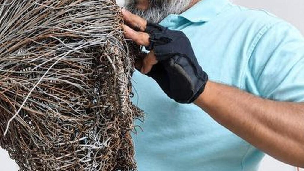 The nuts and bolts of creativity: a sculptor in Chennai experiments with unlikely material