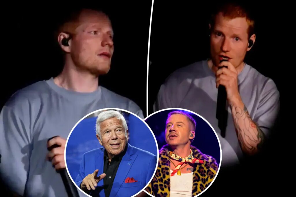 Ed Sheeran makes emotional return to the stage amid Macklemore controversy