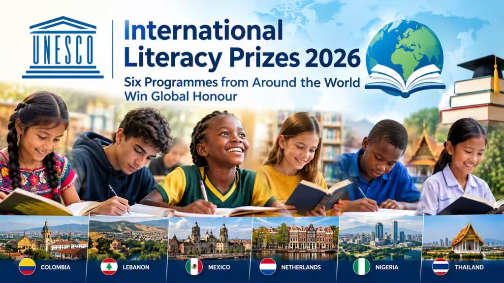 ​UNESCO International Literacy Prizes 2026: Six Programmes from Around the World Win Global Honour