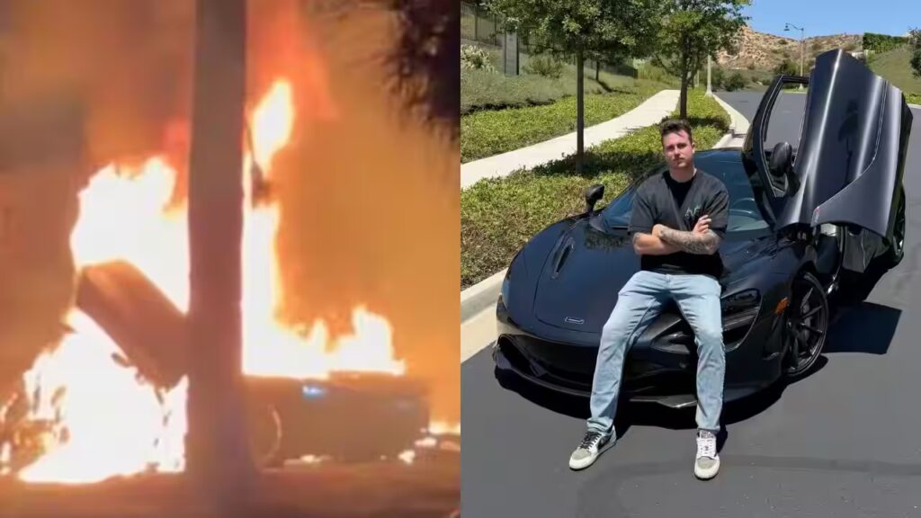 James Wehr Car Accident Video: McLaren Splits in Half, Bursts Into Flames in Horrific California Crash