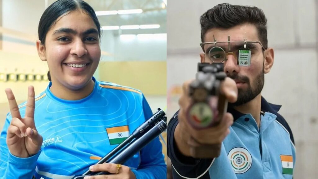 Kamaljeet, Suruchi Bag Historic Mixed Doubles Gold In 10M Air Pistol