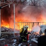 Market Inferno In Kyiv: Russian Drone Strike Kills 2, Leaves Several Injured