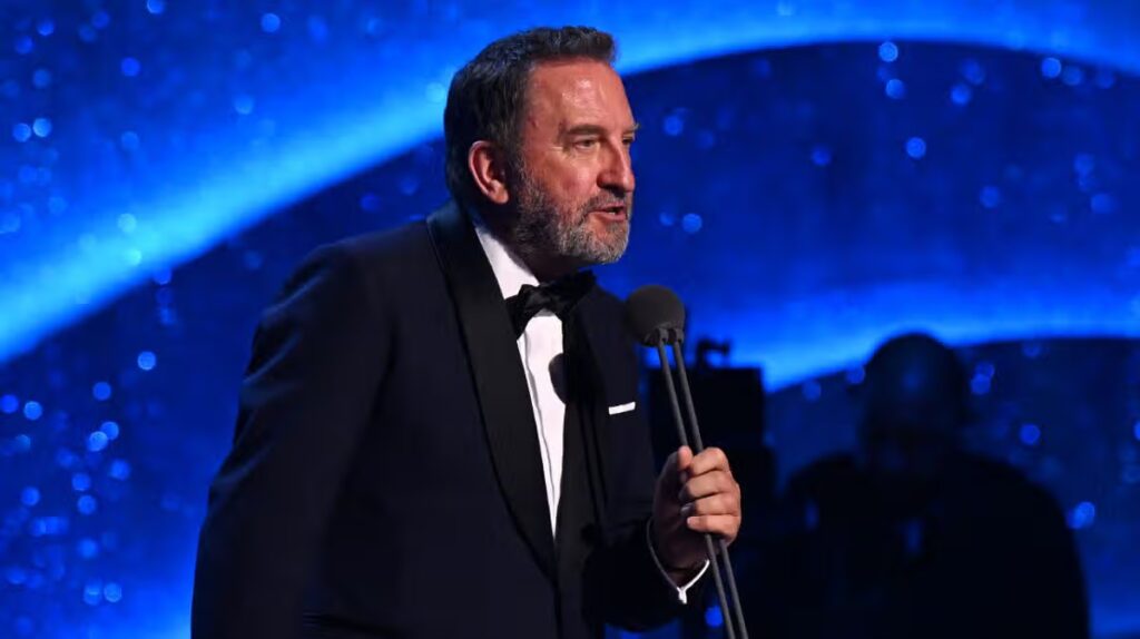 Lee Mack’s three rarely-seen teenage children spotted supporting him at NTAs