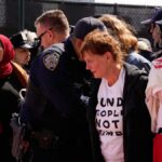 Actress Susan Sarandon among 100 protesters detained outside UN