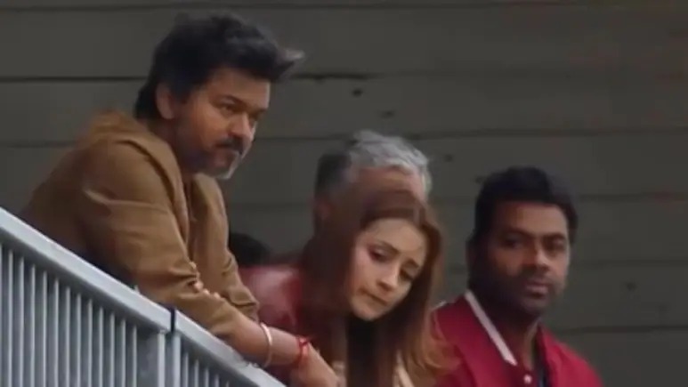 Vijay And Trisha Spotted Together At Ajith Kumar’s Silverstone Race, Videos Go Viral