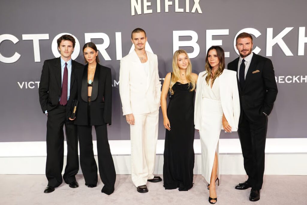 Victoria Beckham returns to the studio with her musician son Cruz