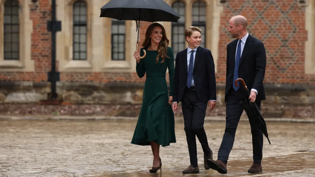 Prince George Arrives for His First Day at Eton, With Prince William and Kate Middleton by His Side