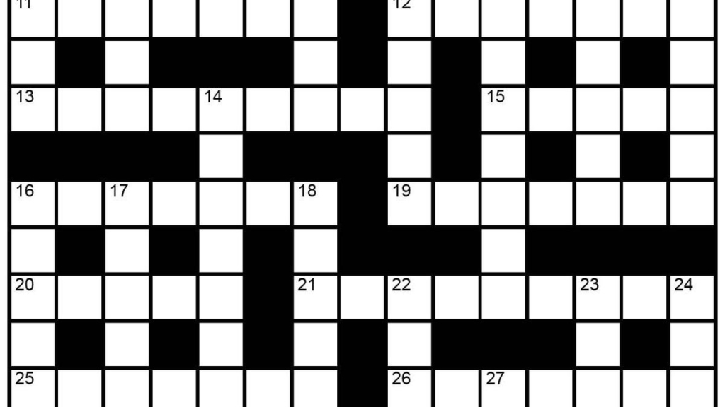 The Hindu Sunday crossword no. 75