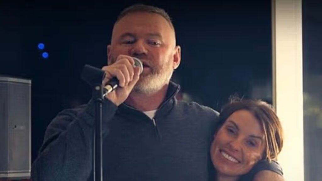 Coleen Rooney recreates Dirty Dancing lift with husband Wayne at surprise 40th