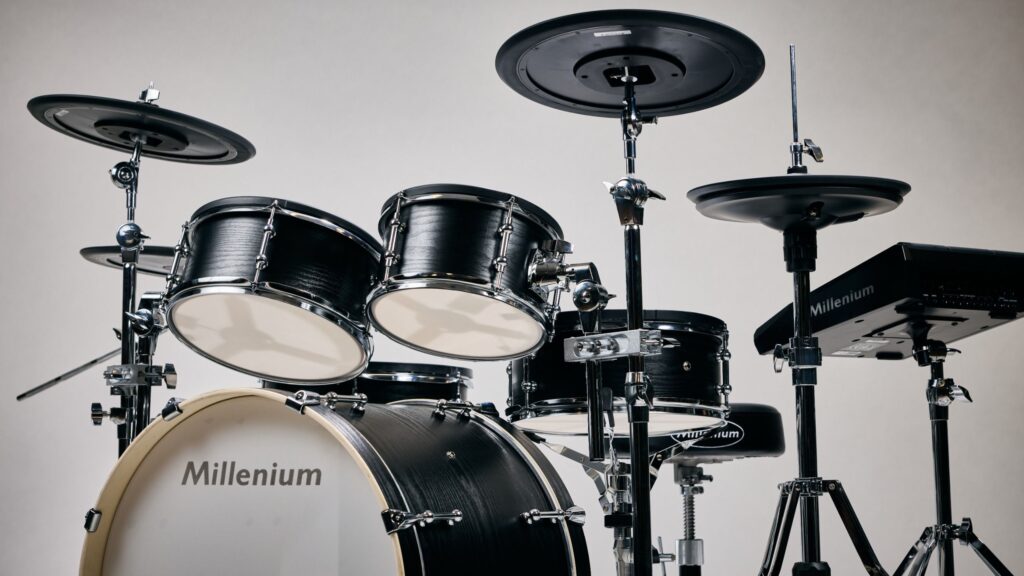 Millenium Drum’s new flagship MPS-1500 Hybrid-X electronic drum set will turn some heads