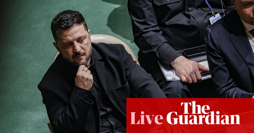 Zelenskyy to present Ukraine’s case to UN general assembly – live | United Nations
