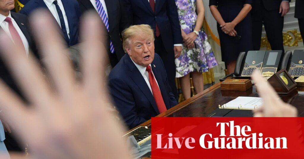 Trump says he’ll probably lose lawsuit brought by news outlets he banned from White House, blaming judge appointed by ‘TRUMP’ – live | Trump administration