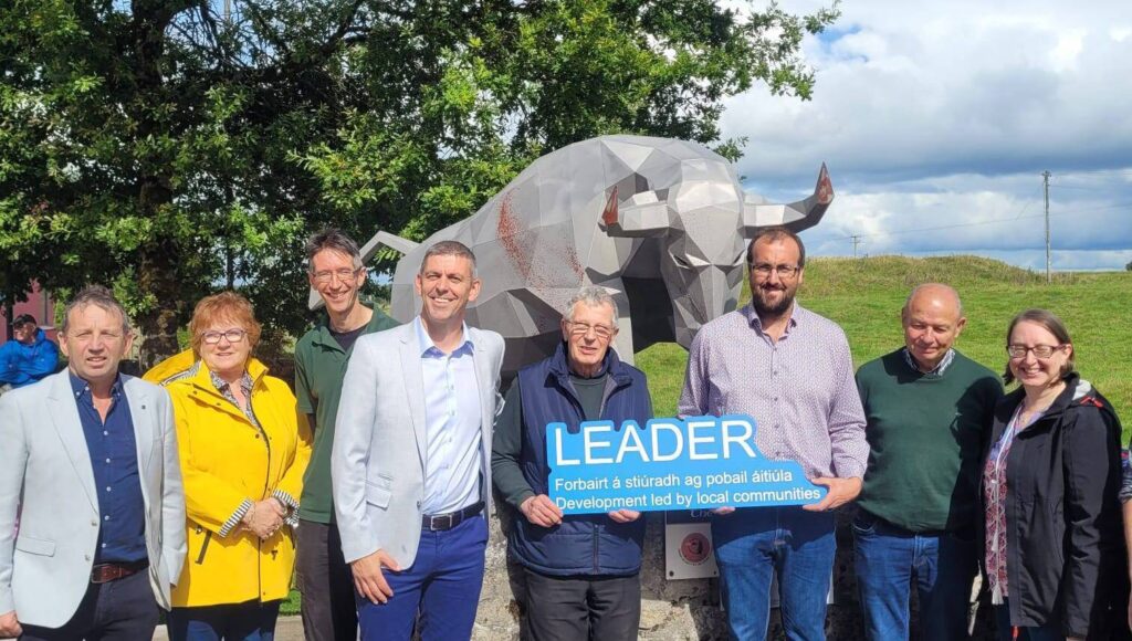 Sculpture of legendary ‘White Bull of Connacht’ unveiled at Roscommon visitor centre 