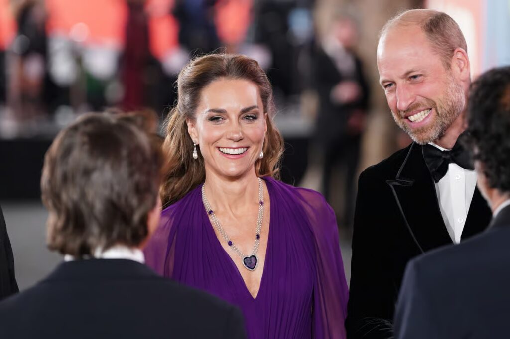 ‘Great jacket’ Tom Cruise tells prince as William and Kate attend film premiere